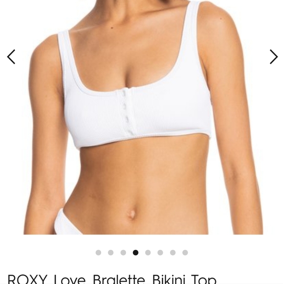 Roxy Juniors' Love The Surf Babe Ribbed Bikini Top - Picture 1 of 7